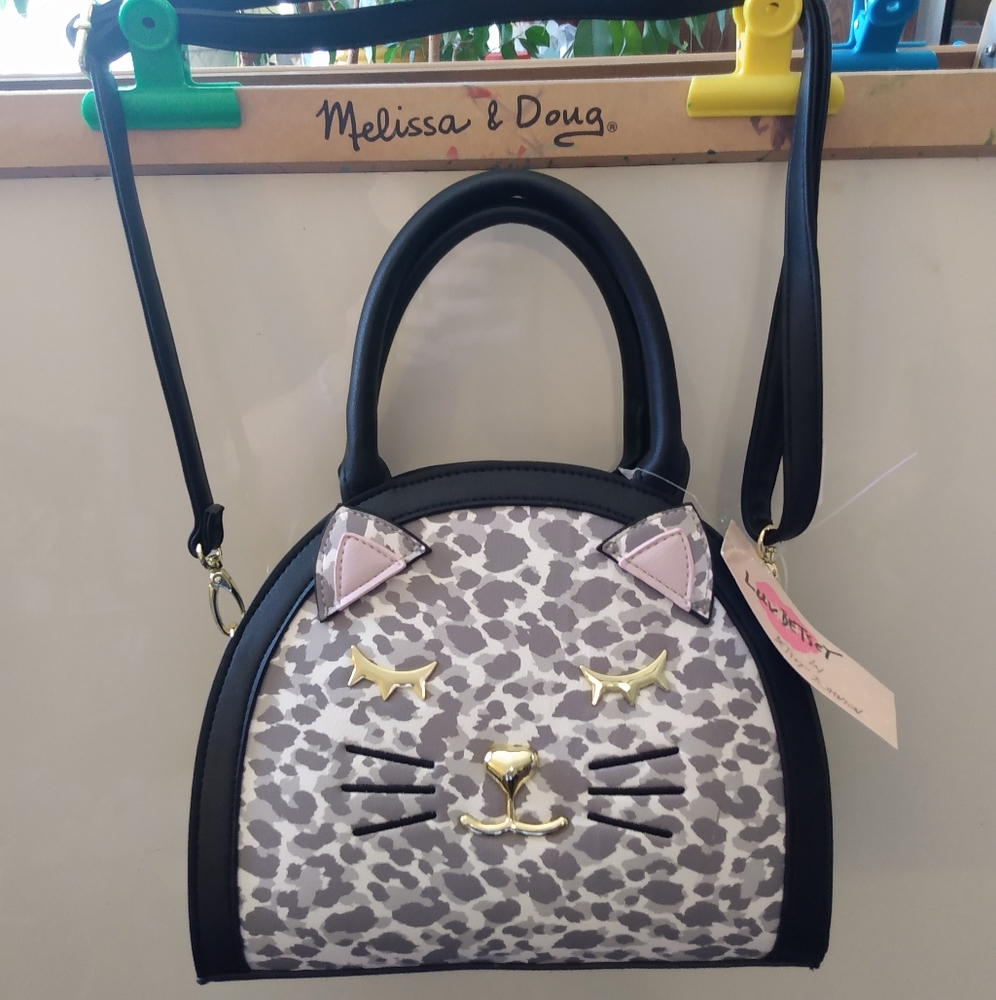 Betsey Johnson Handbag Leopard Cat